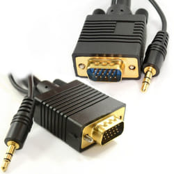 kenable 001977 VGA cable 1 m VGA (D-Sub) Black