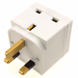 kenable 2 Way Block Socket Adapter Power Splitter for UK 13A Mains Plugs