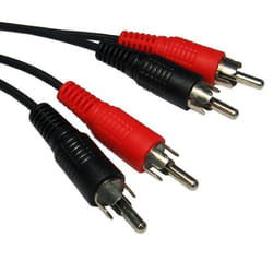 kenable 002044 audio cable 0.5 m 2 x RCA Black