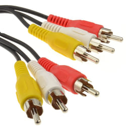 kenable 002045 audio cable 7 m 3 x RCA Black