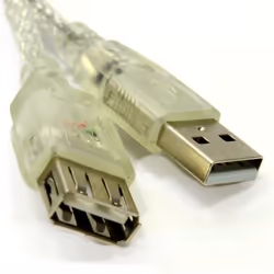 kenable 002055, 5 m, USB A, USB A, USB 2.0, White