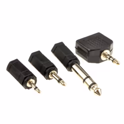 3.5mm Coiled Stereo Jack Extension Splitter 6.35 Mono 2.5mm Adapters