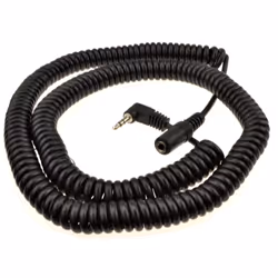 3.5mm Coiled Stereo Jack Extension Splitter 6.35 Mono 2.5mm Adapters