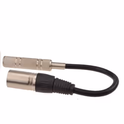 kenable XLR Male Plug to 6.35mm Stereo Socket Female Adapter Lead 20cm