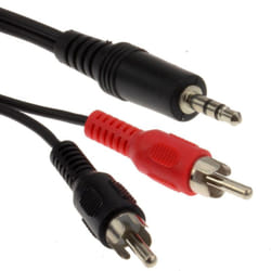 kenable 002470 audio cable 5 m 3.5mm 2 x RCA Black