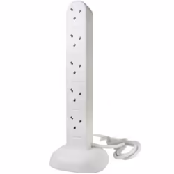 kenable 002589, 2 m, Type G (BS 1363), White, 10 AC outlet(s), 750 g, 1 pc(s)