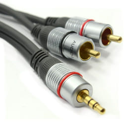 kenable 002700 audio cable 5 m 3.5mm 2 x RCA Black