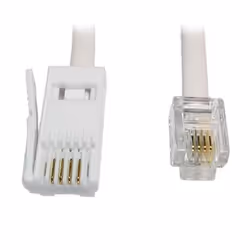 kenable 002824, 5 m, BT, RJ11, White, Male, Male