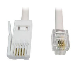kenable 002824 telephone cable 5 m White