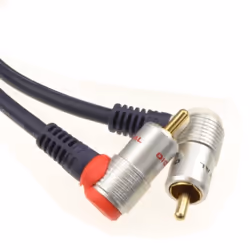 kenable 002898 audio cable 1.5 m 2 x RCA Black, Silver
