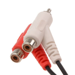 kenable 002902 audio cable 1 m 2 x RCA Black, Red, White