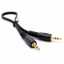 kenable 002918, 3.5mm, Male, 3.5mm, Male, 0.25 m, Black