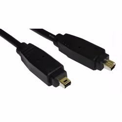 kenable 002935, FireWire 400 (IEEE 1394/IEEE 1394a), 4-p, 4-p, Black, Male/Male, 400 Mbit/s