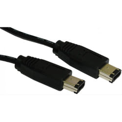 kenable 002937 FireWire cable 1 m 6-p Black