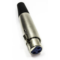 kenable 002941 wire connector XLR Black, Metallic