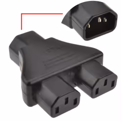 kenable 002976 power extension 2 AC outlet(s) Black