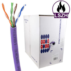 kenable Low Smoke CAT5e CCA LSZH LSOH UTP Ethernet Network Cable Reel Box 305m