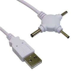 kenable 003055 power cable White 1.5 m USB A