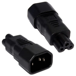 kenable 003109 cable gender changer C5 C14 Black
