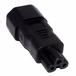 kenable 003109 cable gender changer C5 C14 Black