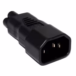 kenable 003109 cable gender changer C5 C14 Black