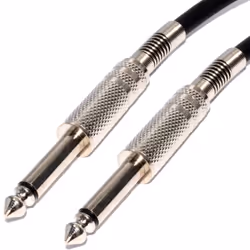 kenable 003118, 6.35mm, Male, 6.35mm, Male, 5 m, Black