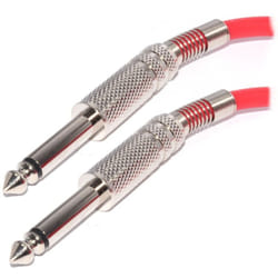 kenable 003119 audio cable 5 m 6.35mm Red, Stainless steel