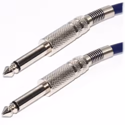 kenable 003120, 6.35mm, Male, 6.35mm, Male, 5 m, Blue