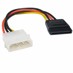 kenable 003138, 0.14 m, Molex (4-pin), SATA 15-pin, Male, Female, Straight