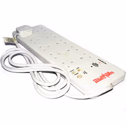 kenable Surge Protected 10 Gang UK Extension Lead RFI Mains & BT Protection 2m