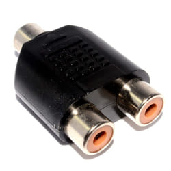 kenable 003198 cable gender changer 2x RCA 3.5mm Black