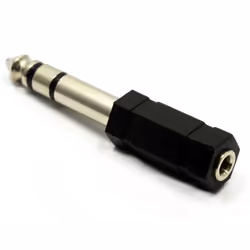 kenable 003219, 6.35mm, 3.5mm, Black
