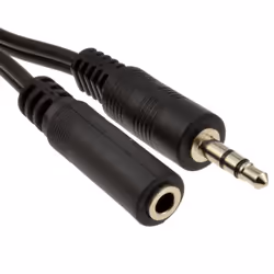 kenable 003232, 3.5mm, Male, 3.5mm, Female, 10 m, Black