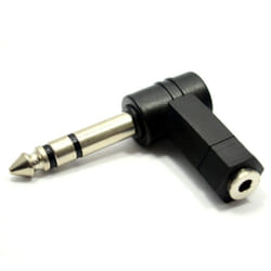 kenable 003268 cable gender changer 6.35mm 3.5mm Black
