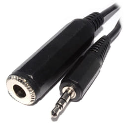 kenable 003341 audio cable 1.8 m 3.5mm 6.35mm Black