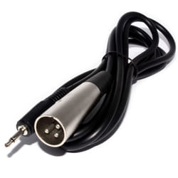 kenable Pro Signal XLR Plug to 3.5mm Jack Mono Plug Nickel 2m