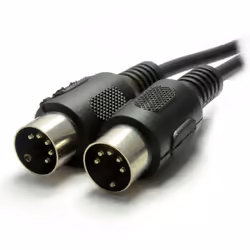 kenable 003350, DIN (5-pin), Male, DIN (5-pin), Male, 6 m, Black