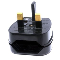 kenable 003358 power plug adapter Type G (UK) Type C (Europlug) Black