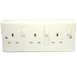 kenable 003376 socket-outlet Type G (BS 1363) White