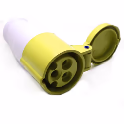 kenable Industrial Site Power Socket 110V 16A Yellow IP44 SplashProof