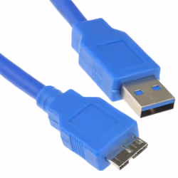 kenable 003401, 2 m, USB A, Micro-USB B, USB 3.2 Gen 1 (3.1 Gen 1), Blue