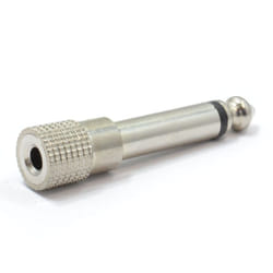 kenable 003440 cable gender changer 6.35 mm 3.5 mm Silver