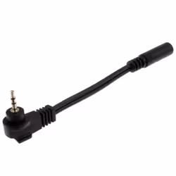 kenable 003458, 2.5mm, Male, 3.5mm, Female, 0.13 m, Black