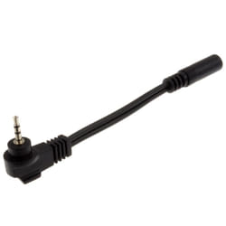 kenable 003458 audio cable 0.13 m 2.5mm 3.5mm Black