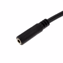 kenable 003458 audio cable 0.13 m 2.5mm 3.5mm Black