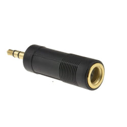 kenable 003461 cable gender changer 3.5 mm 6.35 mm Black