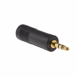 kenable 003461 cable gender changer 3.5 mm 6.35 mm Black
