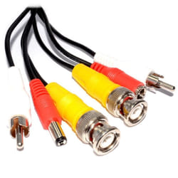kenable 003472 coaxial cable 10 m DC, BNC, RCA Black