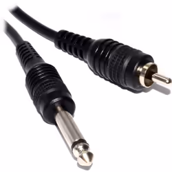 kenable 003481, RCA, Male, 6.35mm, Male, 0.3 m, Black