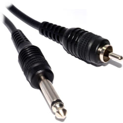 kenable 003481 audio cable 0.3 m RCA 6.35mm Black